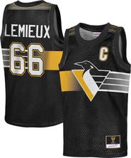 Mitchell & Ness Youth Mitchell & Ness Mario Lemieux Black Pittsburgh Penguins Maxxed Out Fashion Basketball Jersey