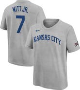 Nike Youth Nike Bobby Witt Jr. Heather Gray Kansas City Royals 2025 MLB All-Star Edition Name & Number T-Shirt