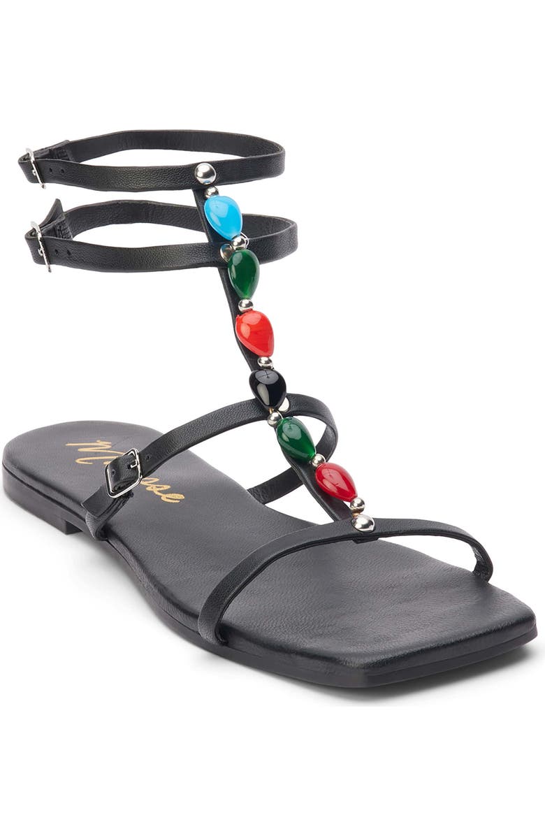 Matisse Verona Ankle Strap Sandal, Main, color, Black Leather