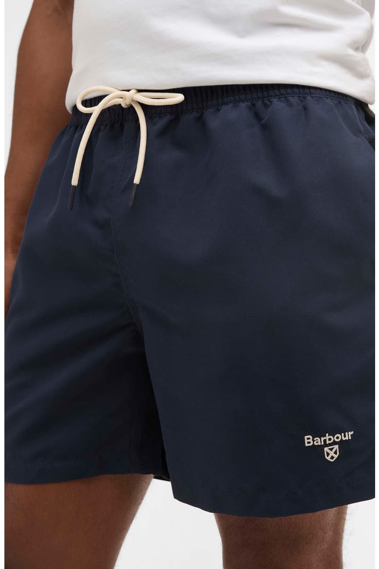 Water Reactive Tartan Swim Trunks, Alternate, color, NAVY
