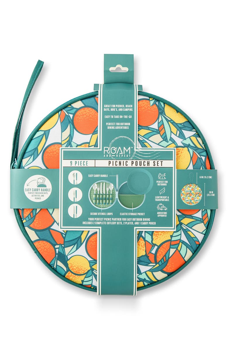 Core Home 9-Piece Picnic Pouch Set, Alternate, color, Fruit