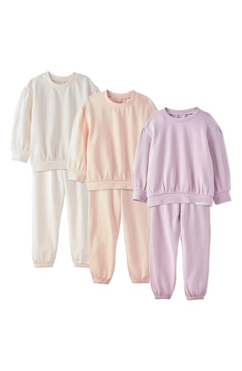 Kids Cari 6-Piece Sweatshirt & Sweatpants Set