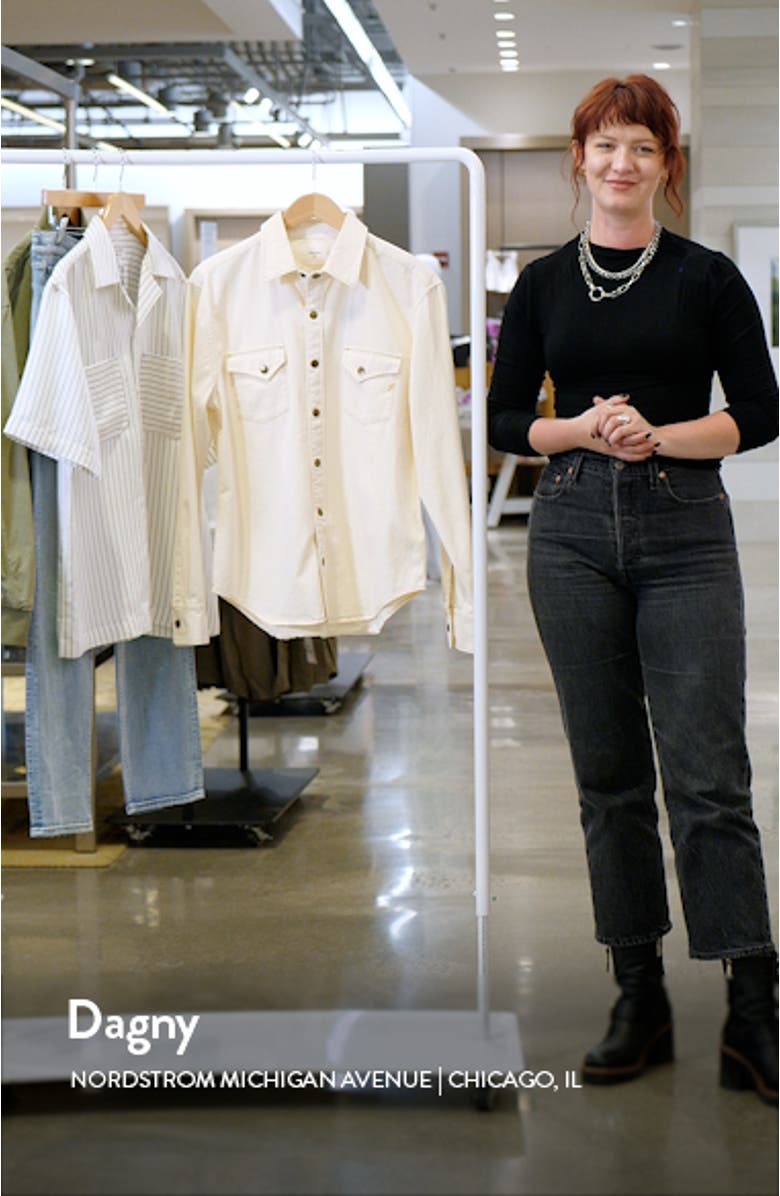 Organic Cotton Denim Button-Up Shirt, sales video thumbnail