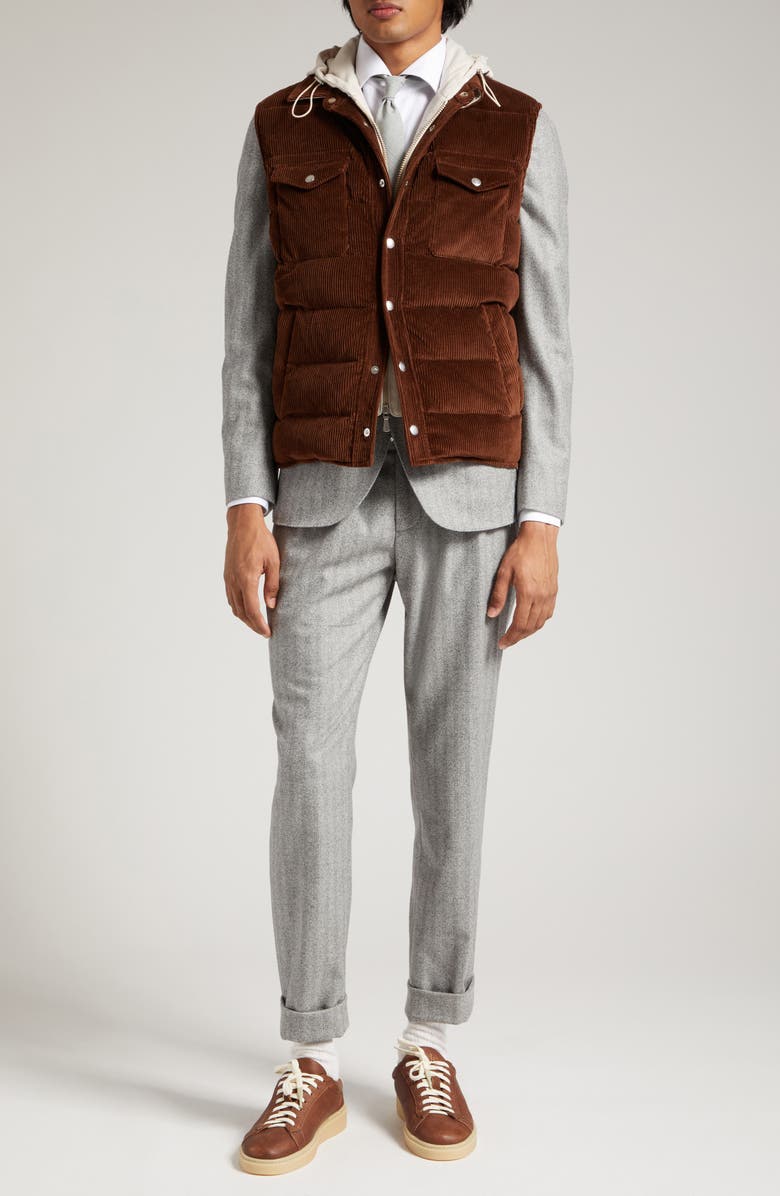 Eleventy Herringbone Virgin Wool Suit, Alternate, color,