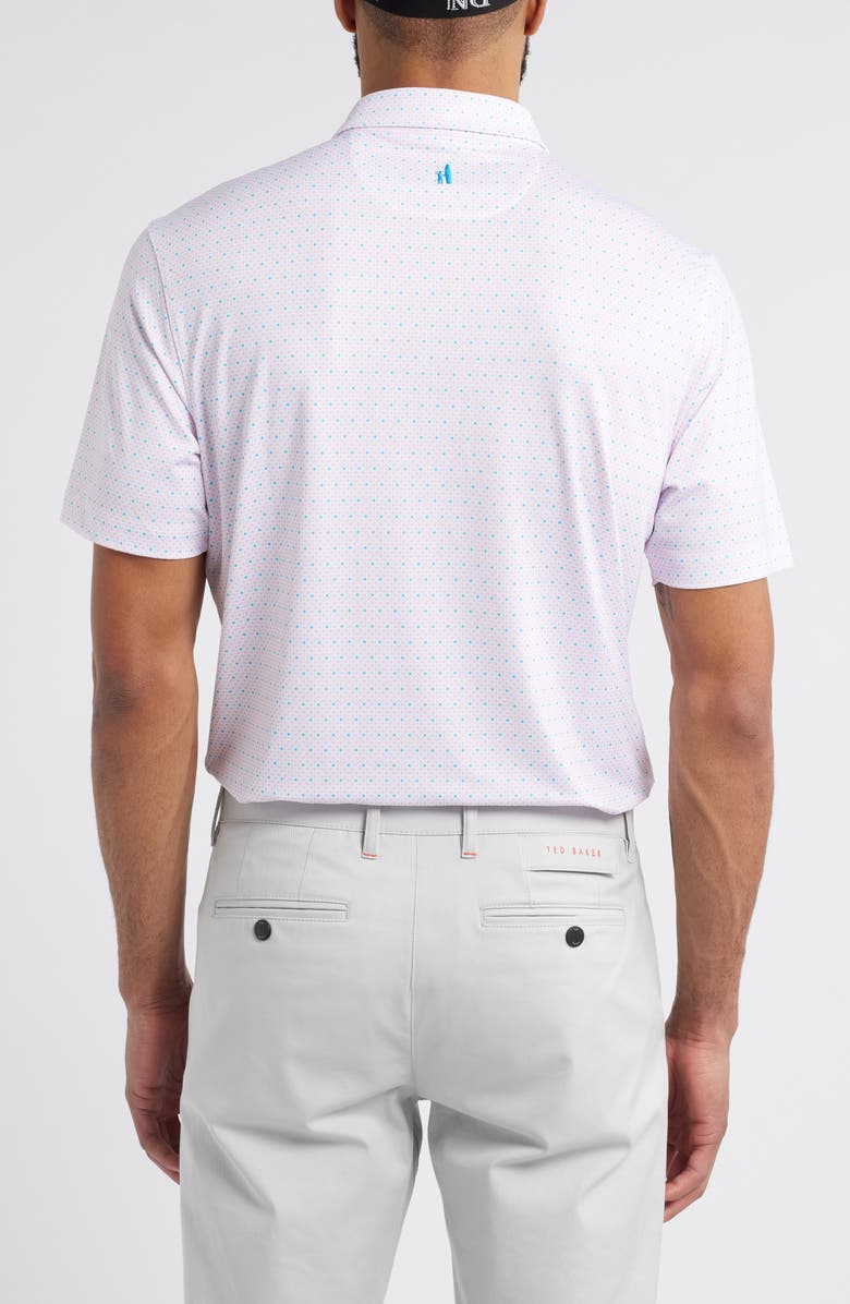 johnnie-O Maxim Dot Print PREP-FORMANCE Golf Polo, Alternate, color, Porto Pink