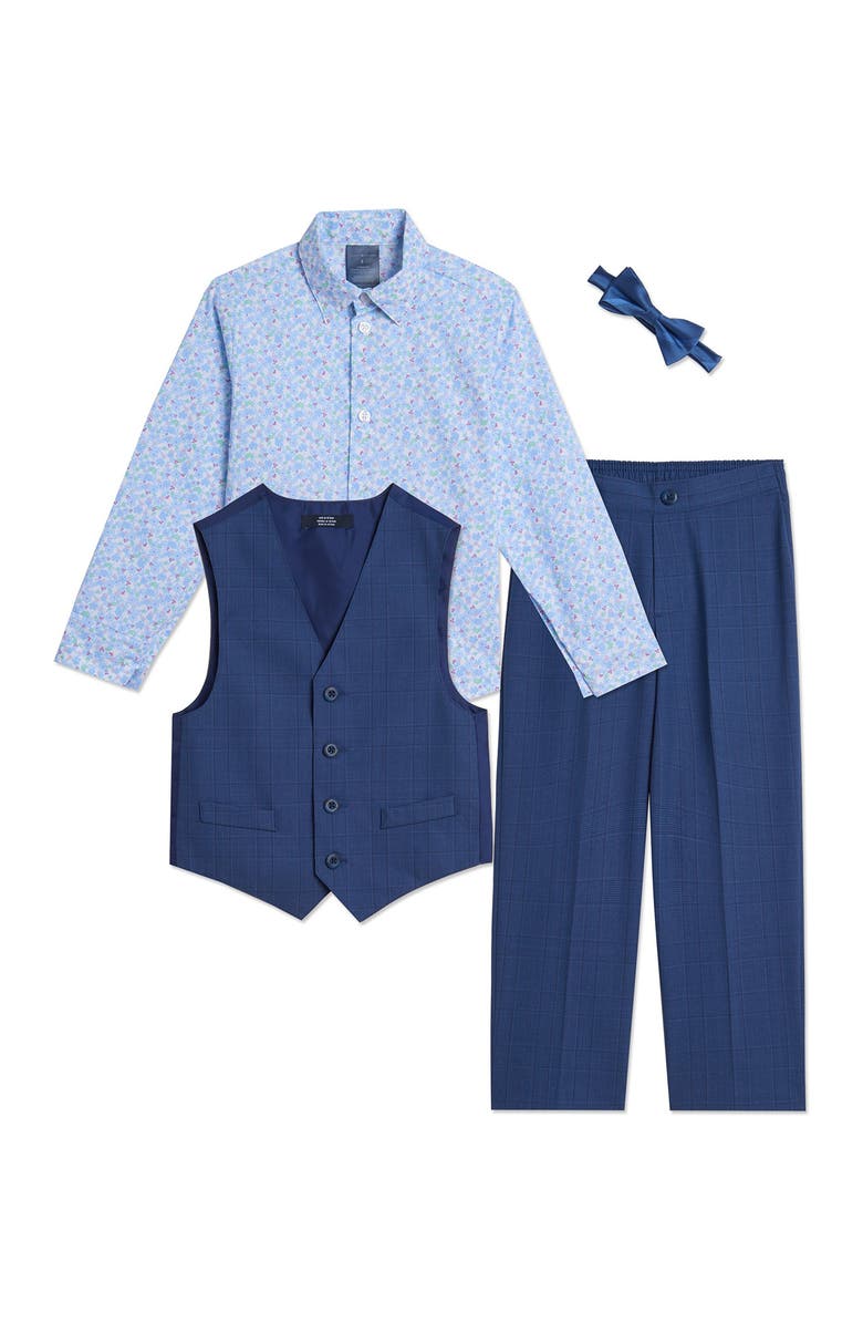 Tommy Hilfiger Glen Plaid Vest 4-Piece Set, Alternate, color, 