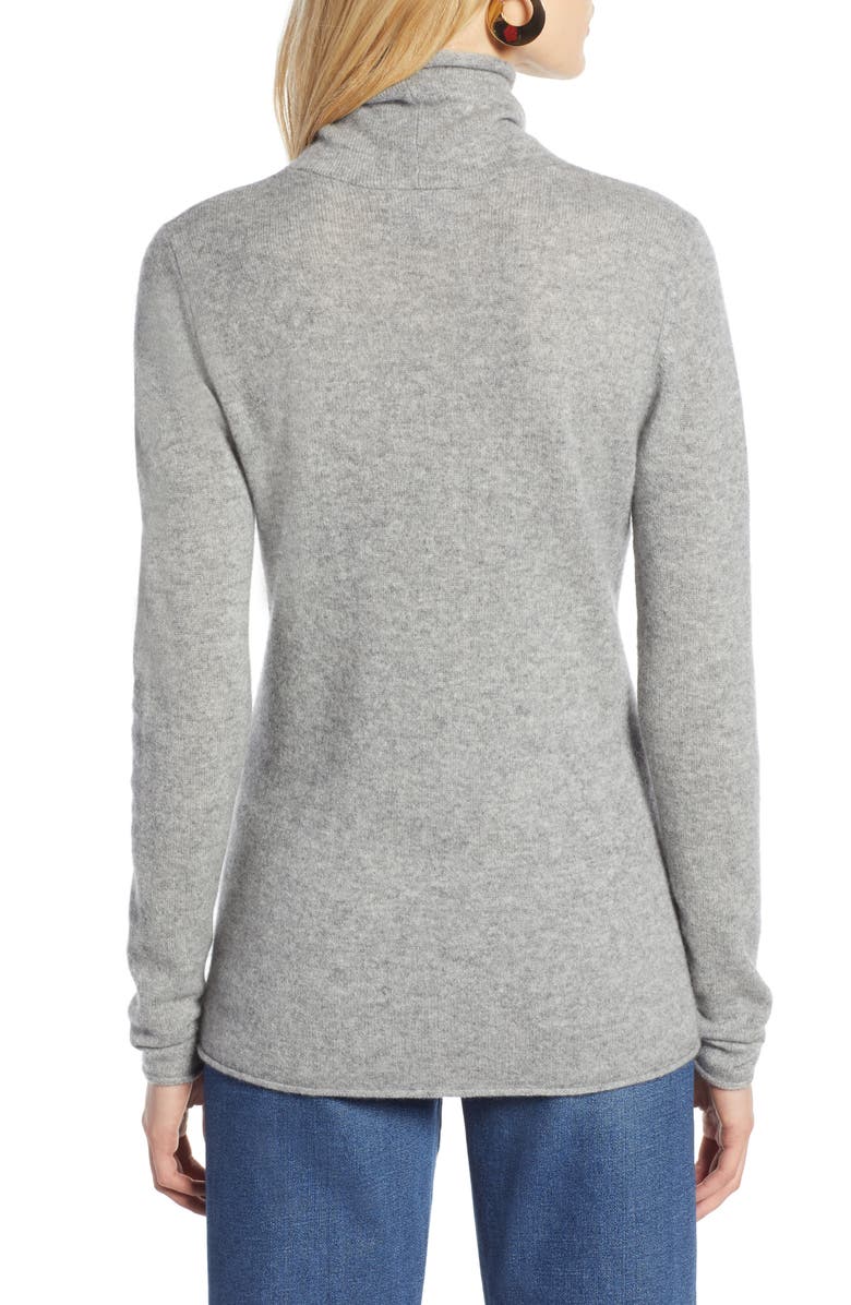 Halogen<sup>®</sup> Funnel Neck Cashmere Sweater, Alternate, color,