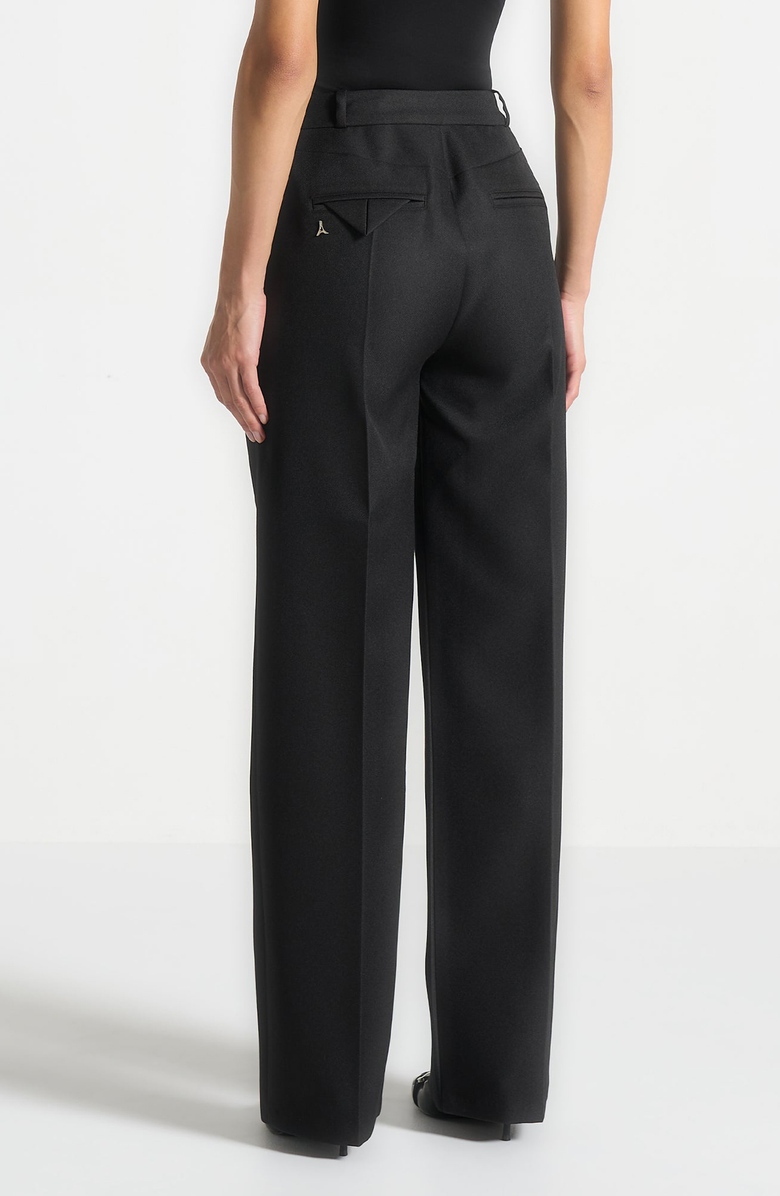 Manière De Voir Julie Tailored Twin Pleat Trousers, Alternate, color, Black