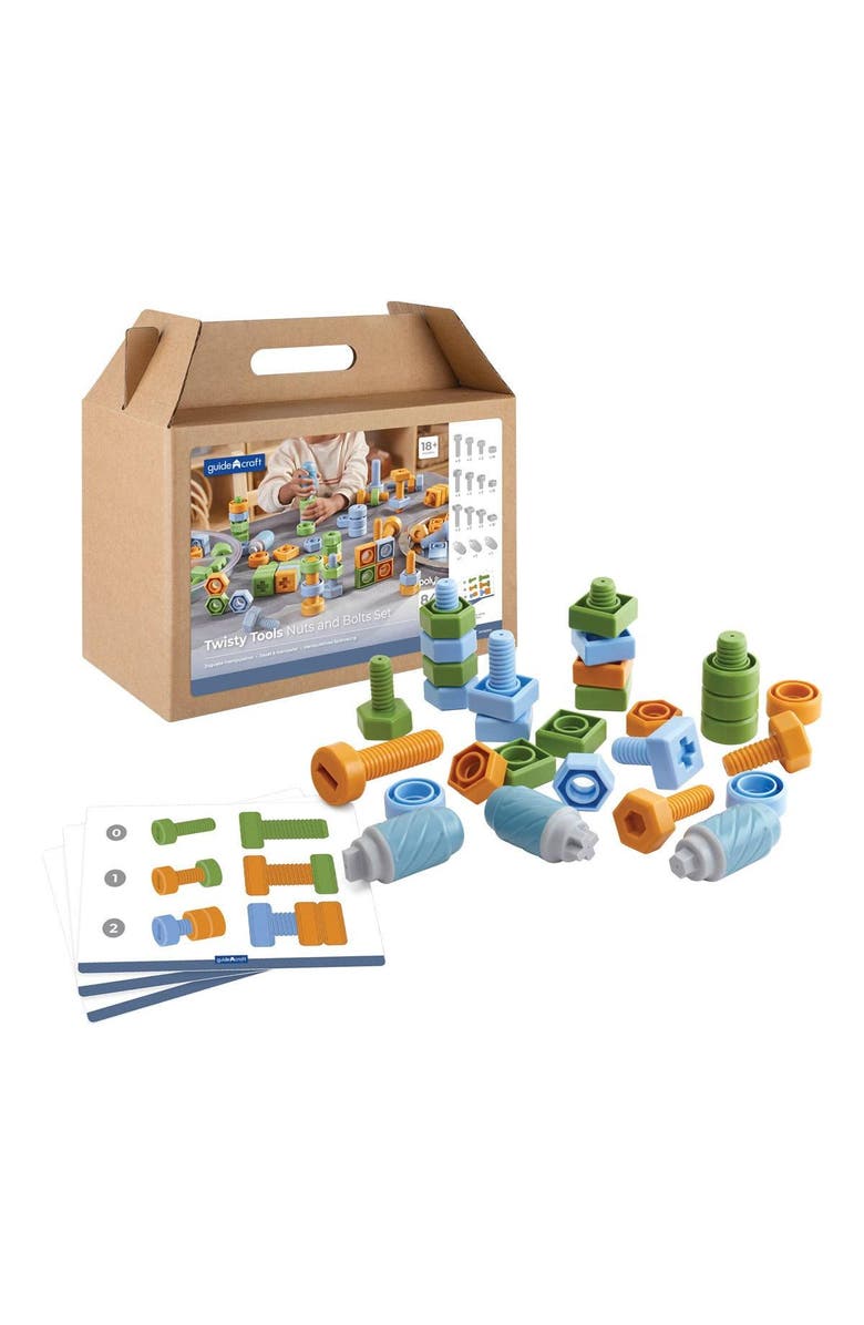 Kaplan Early Learning Company Twisty Tools Nuts and Bolts Set - 84 Pieces, Main, color, Multicolored