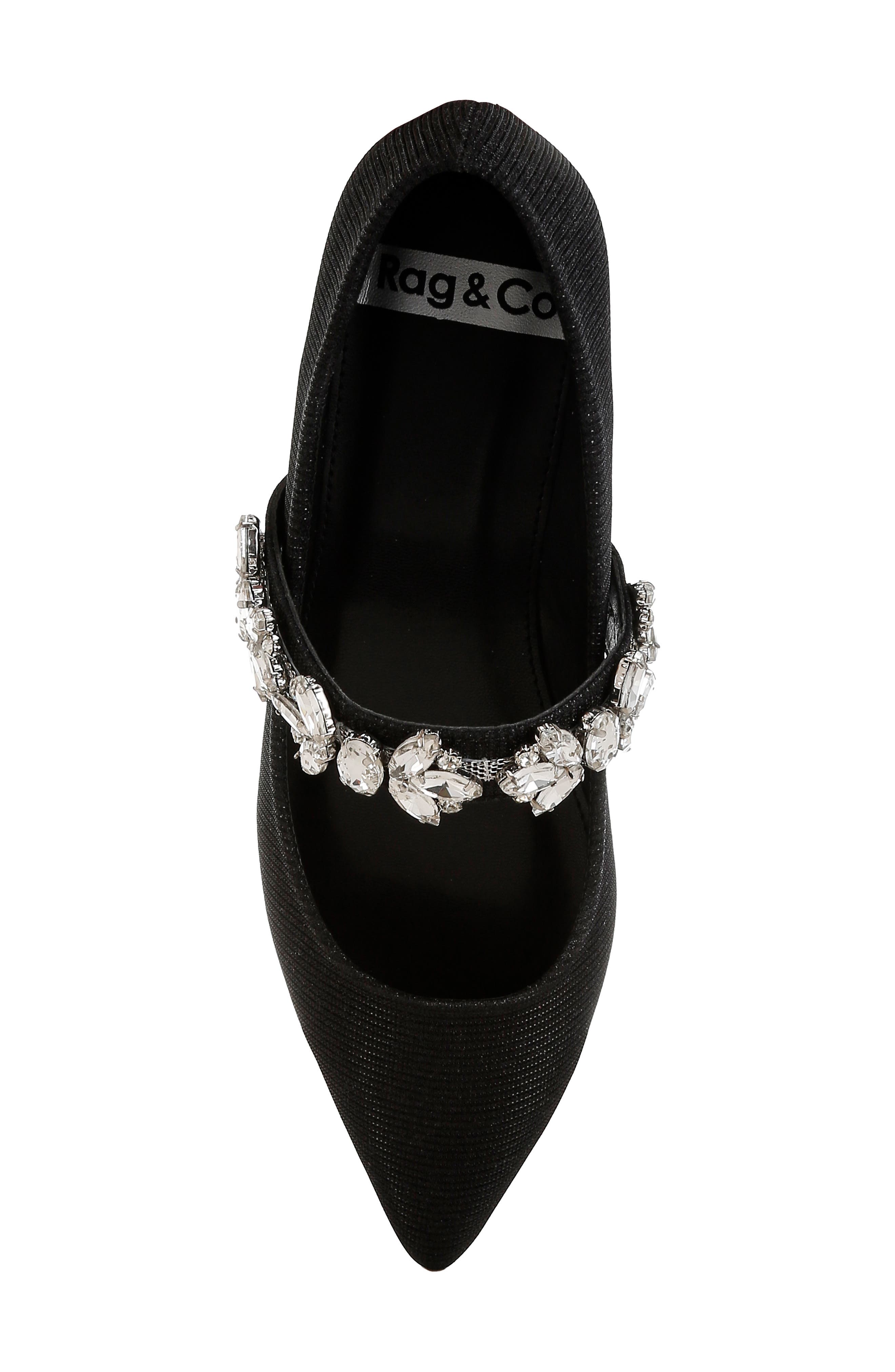 Rag & Co Flavia Water Repellent Pointed Toe Flat, Alternate, color, 