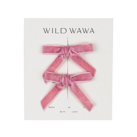 Velvet Bow Clip Set (Toddler & Little Kid)