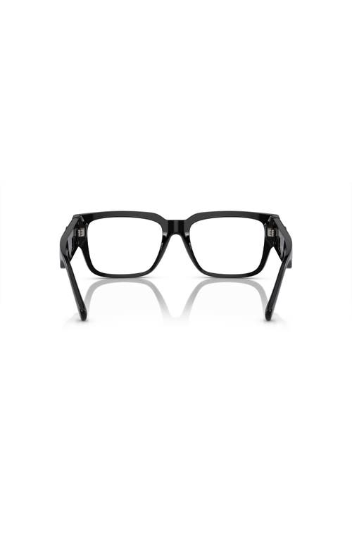 Versace 55mm Square Optical Glasses In Black