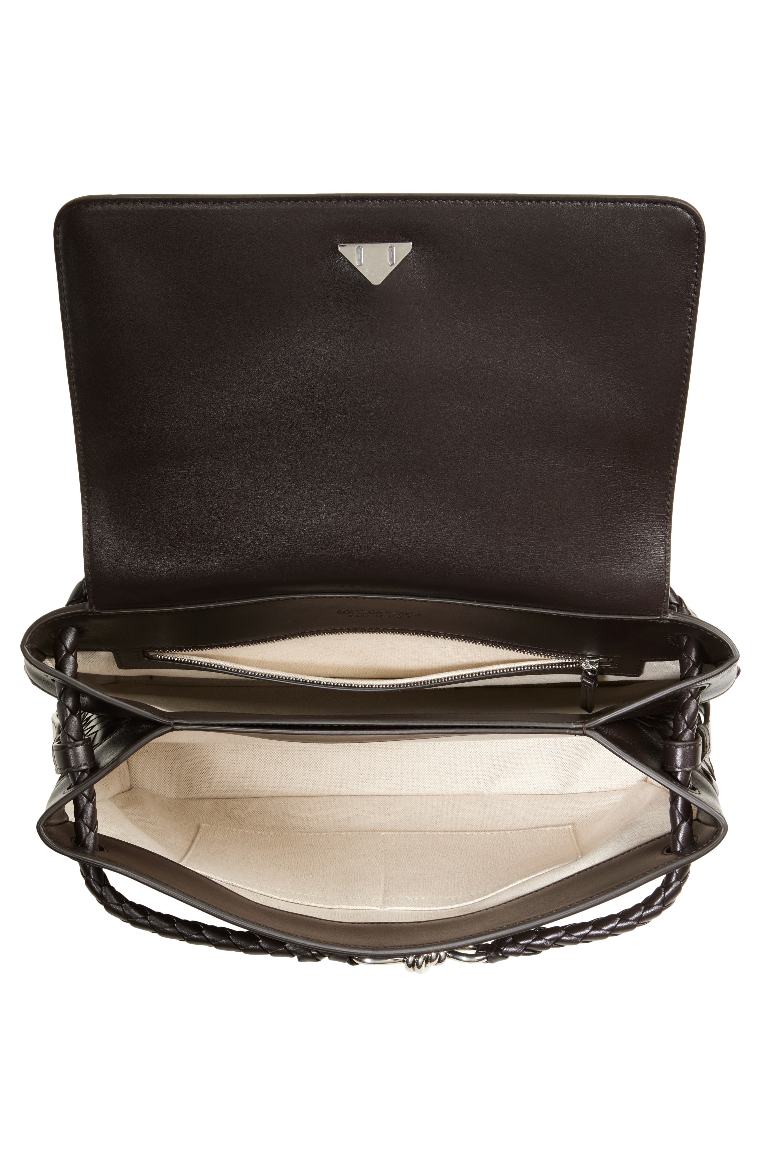 Bottega Veneta Medium Andiamo Leather Messenger Bag, Alternate, color, 