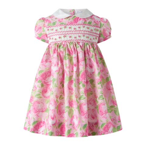 Classic Rose Smocked Dress and Bloomers (Baby)