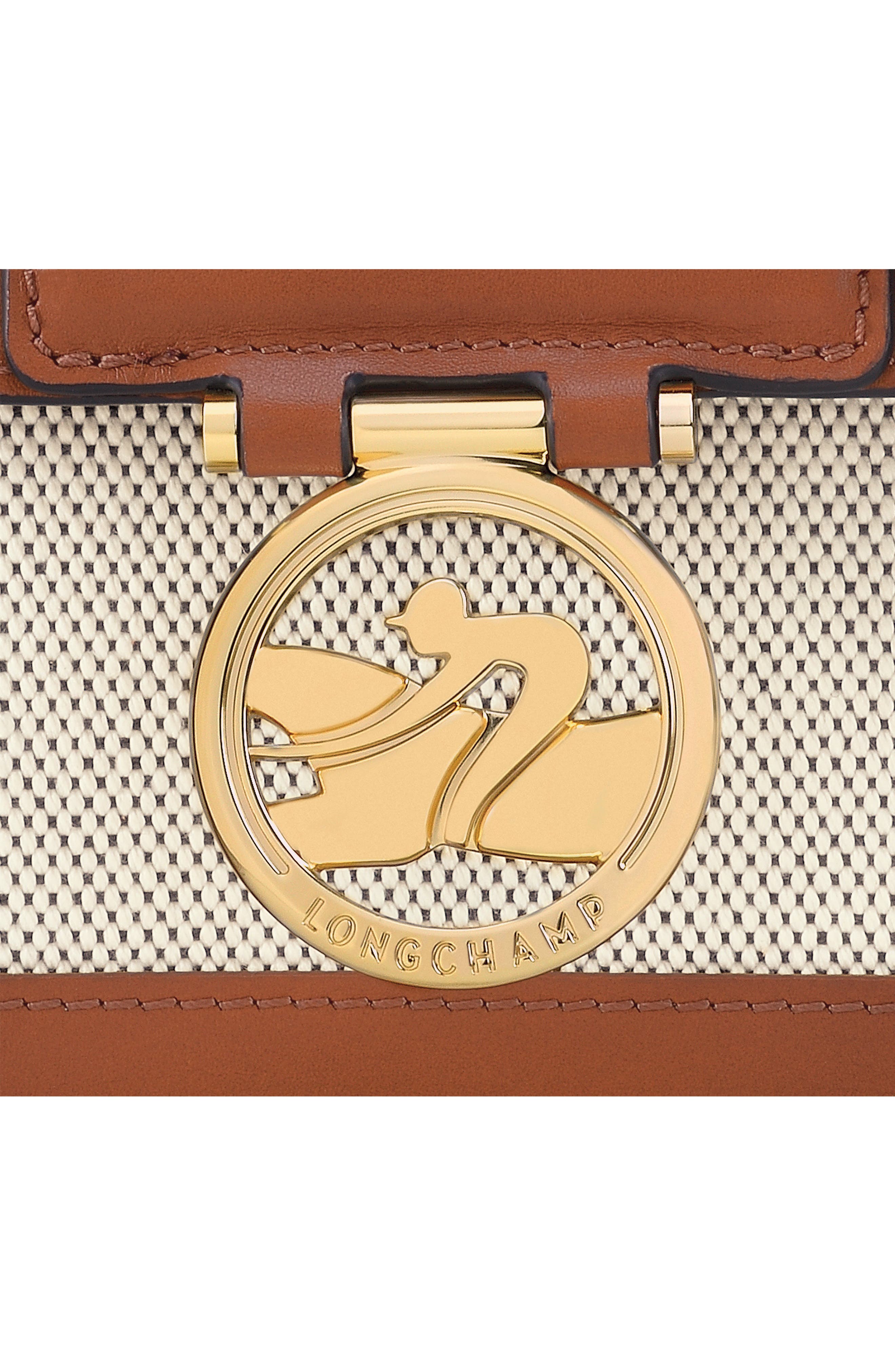 Longchamp Small Boxtrot Canvas & Leather Crossbody Bag, Alternate, color, 