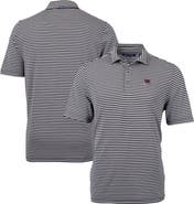 Cutter & Buck Men's Cutter & Buck Black South Carolina Gamecocks Vault DryTec Virtue Eco Pique Stripe Recycled Polo