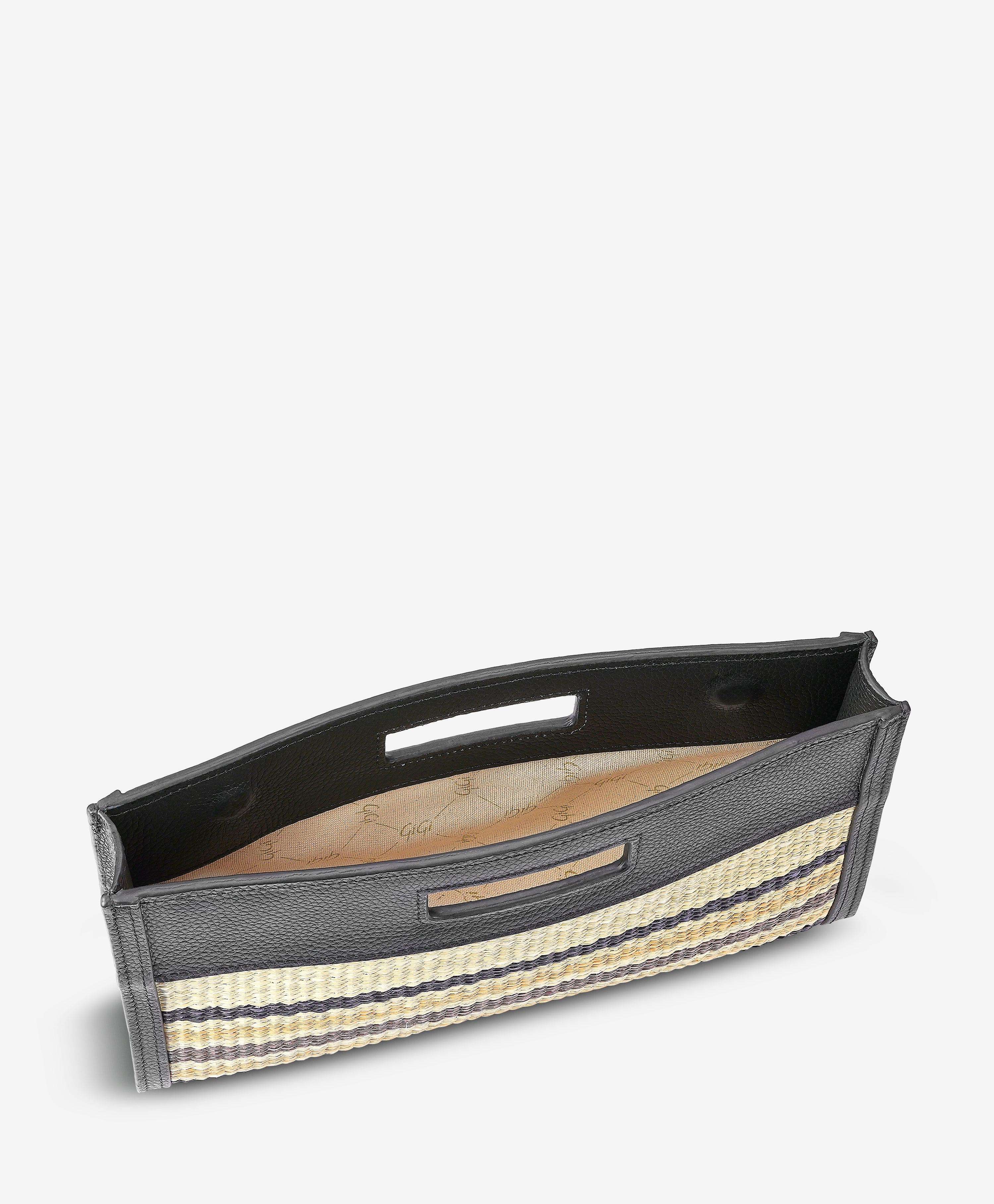 GiGi New York Remy Clutch, Alternate, color, Natural Raffia