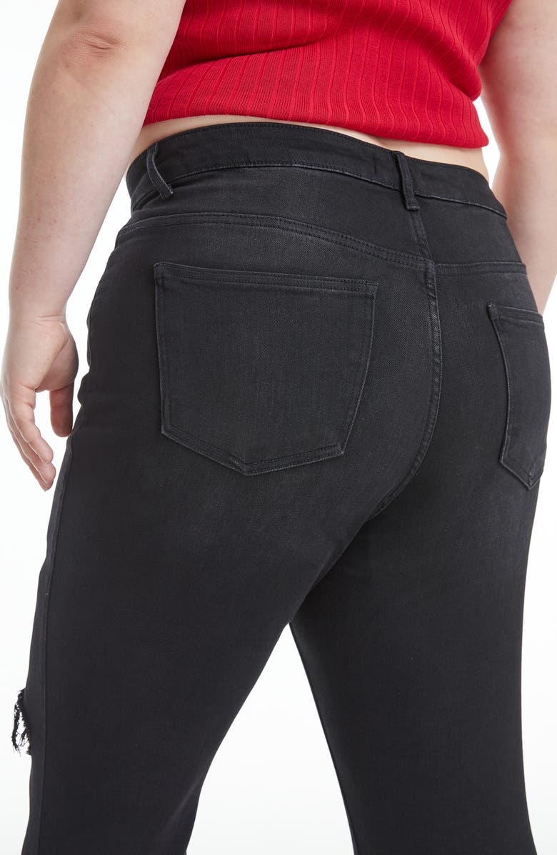 Bayeas Lauren High Waist Ripped Flare Jeans, Alternate, color, 