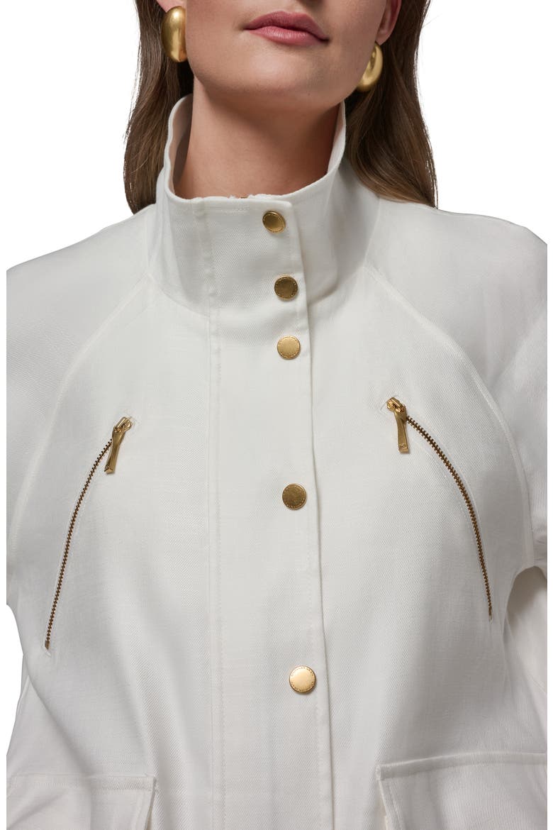 Linen Blend Jacket, Alternate, color, CREAM