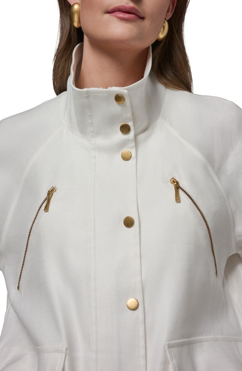 Donna Karan New York Linen Blend Jacket, Alternate, color, Cream