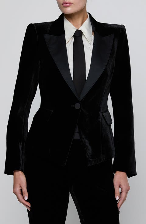 Philippa Velvet Tuxedo Blazer