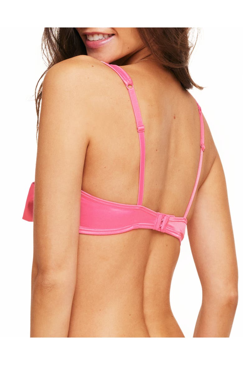 Gynger Unlined Quarter Cup Bra, Alternate, color, Medium pink