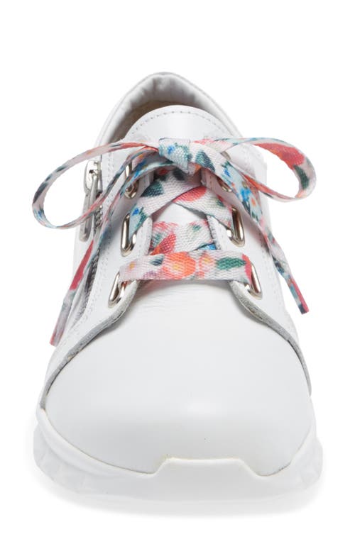 Naot Elios In White In White Leather/floral