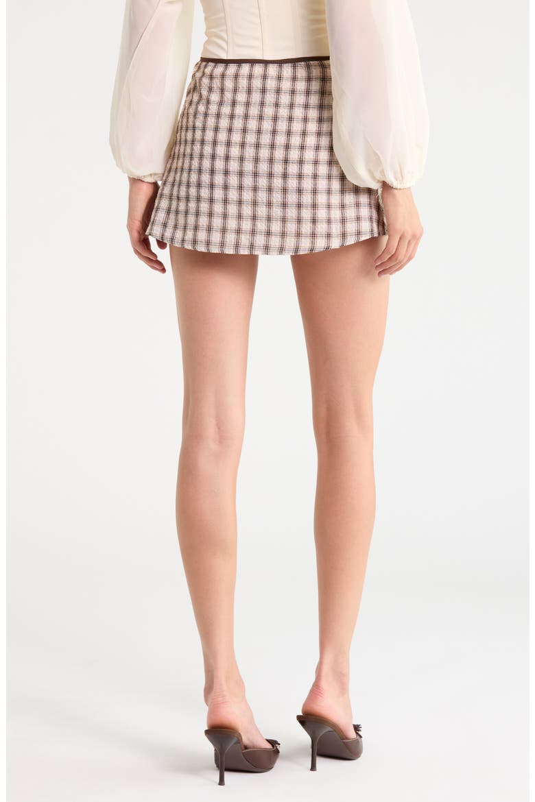 Korren Low Rise Plaid Miniskirt, Alternate, color, MULTI