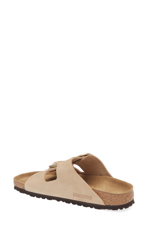 Birkenstock Arizona Big Buckle Slide Sandal In Sand