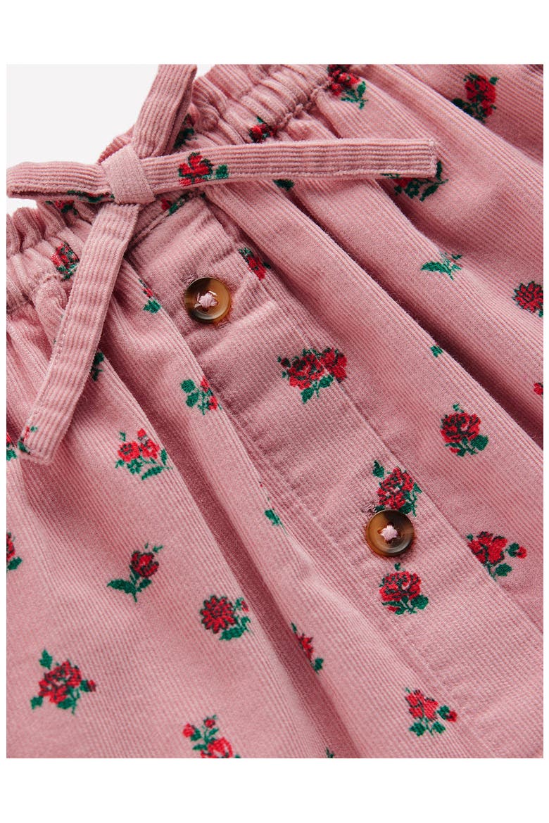 Kids' Cotton Button-Through Skirt, Alternate, color, RED HEARTS