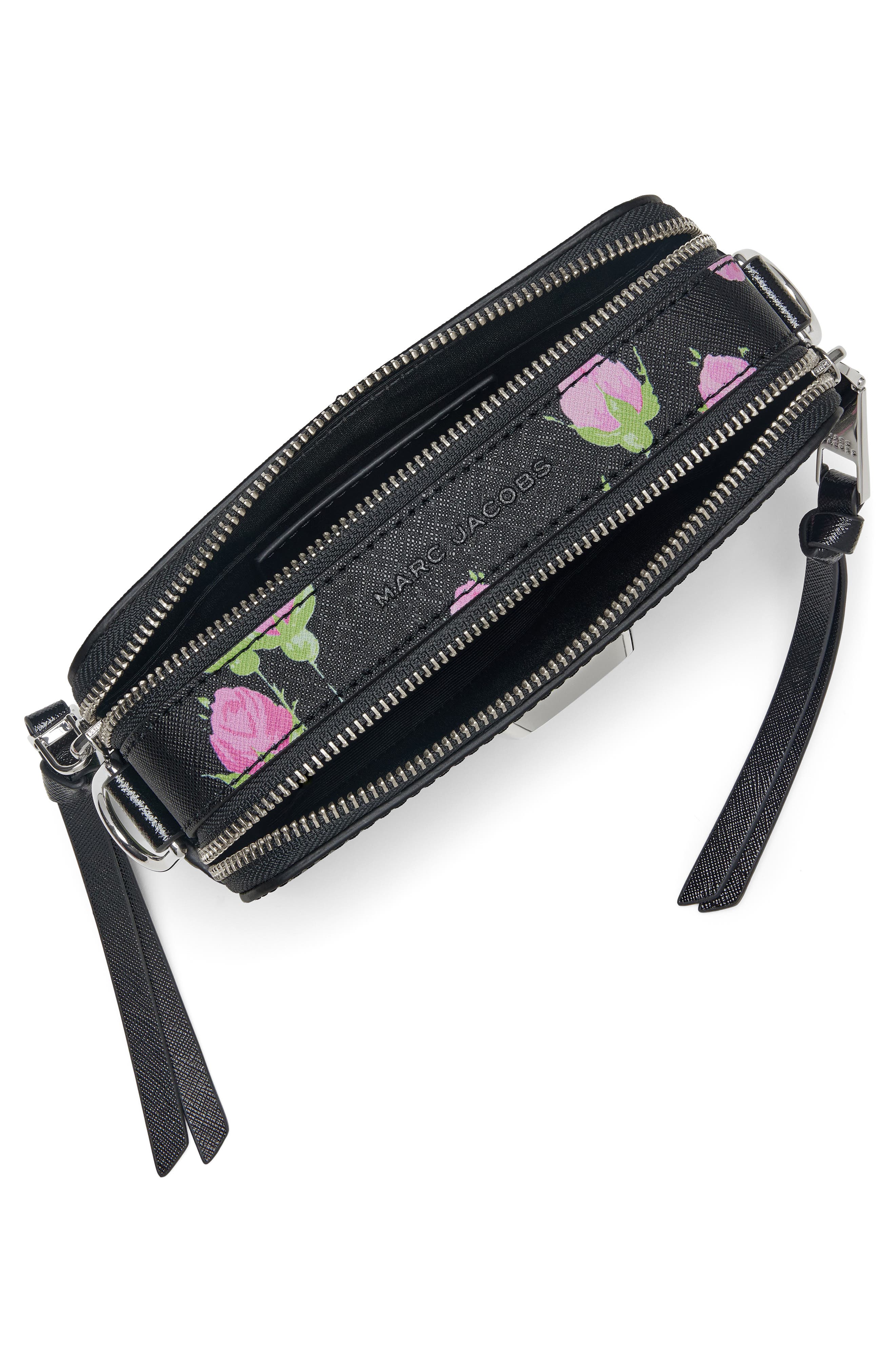 The Snapshot Hairy Suede Leather Crossbody Bag, Alternate, color, BLACK MULTI