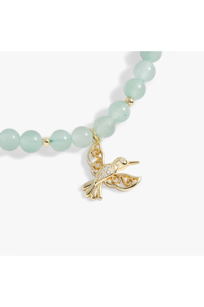 Hummingbird Gemstone Bolo Bracelet, Alternate, color, Gold