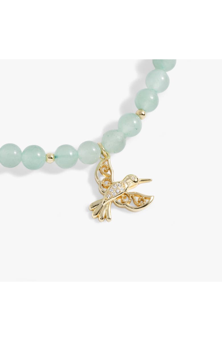 Alex and Ani Hummingbird Gemstone Bolo Bracelet, Alternate, color, Gold