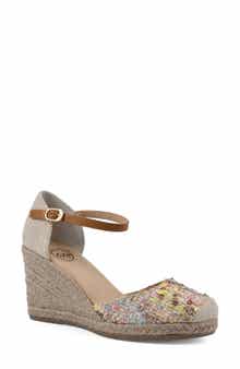 White Mountain Footwear Mamba Espadrille Wedge Sandal - Wide Width
