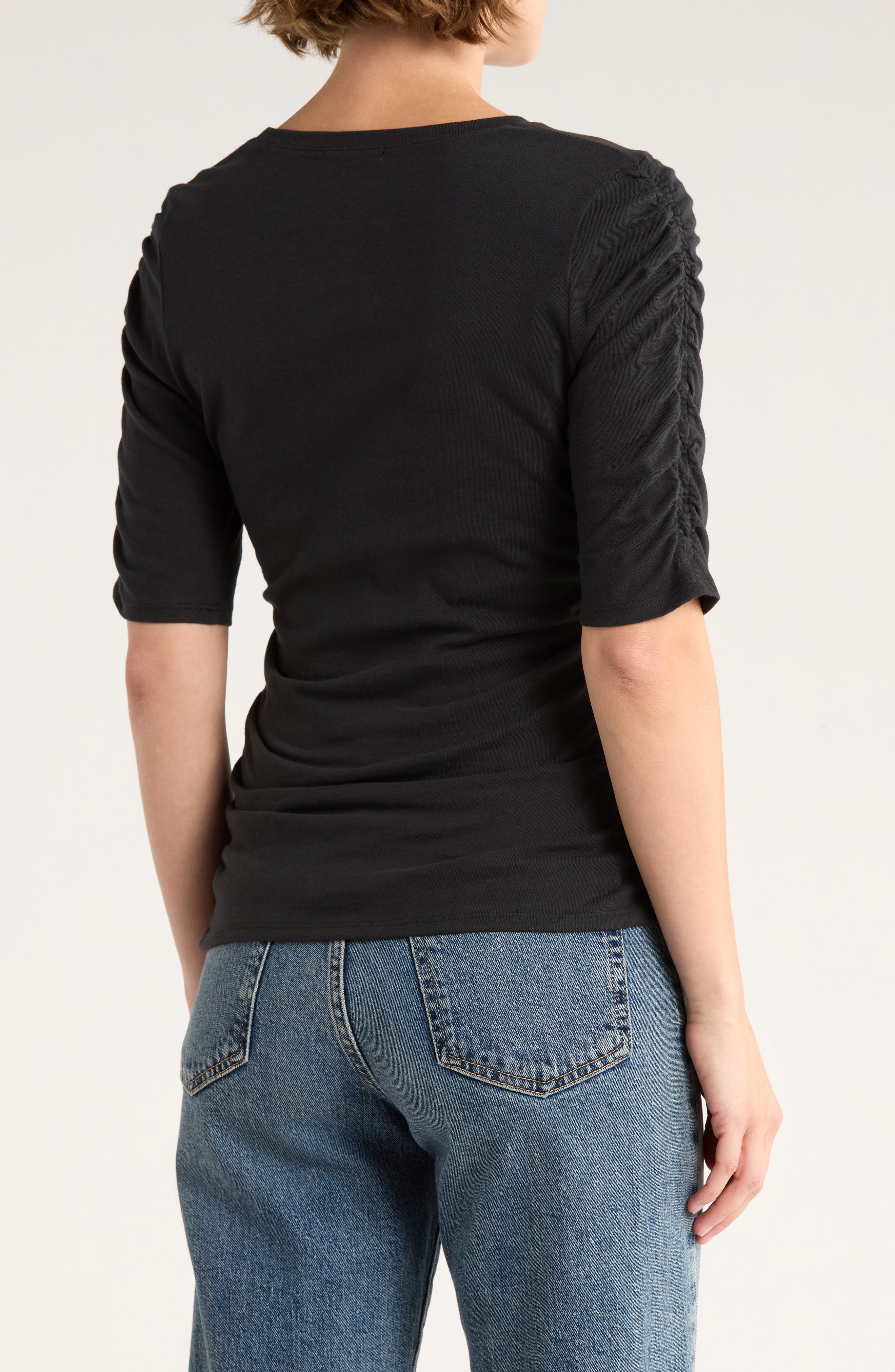 Juliet Shirred Sleeve Top - image 2