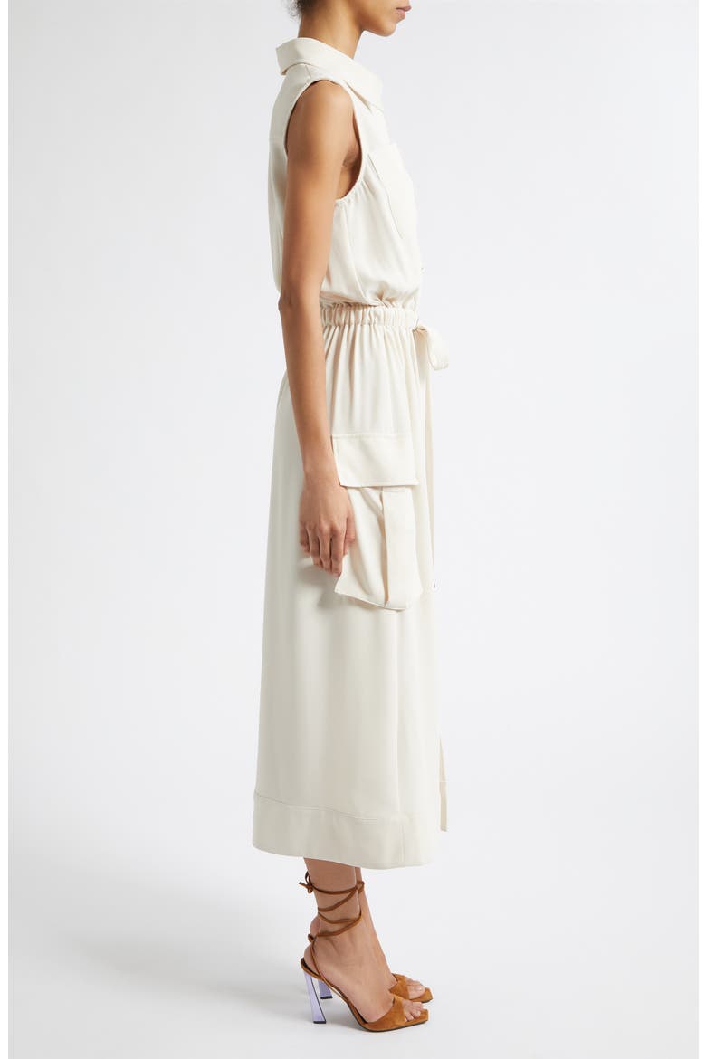 Payton Sleeveless Shirtdress, Alternate, color, BONE