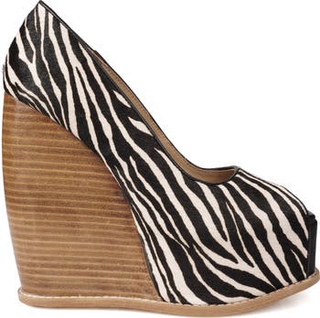 Milluh Peep Toe Platform Wedge Sandal