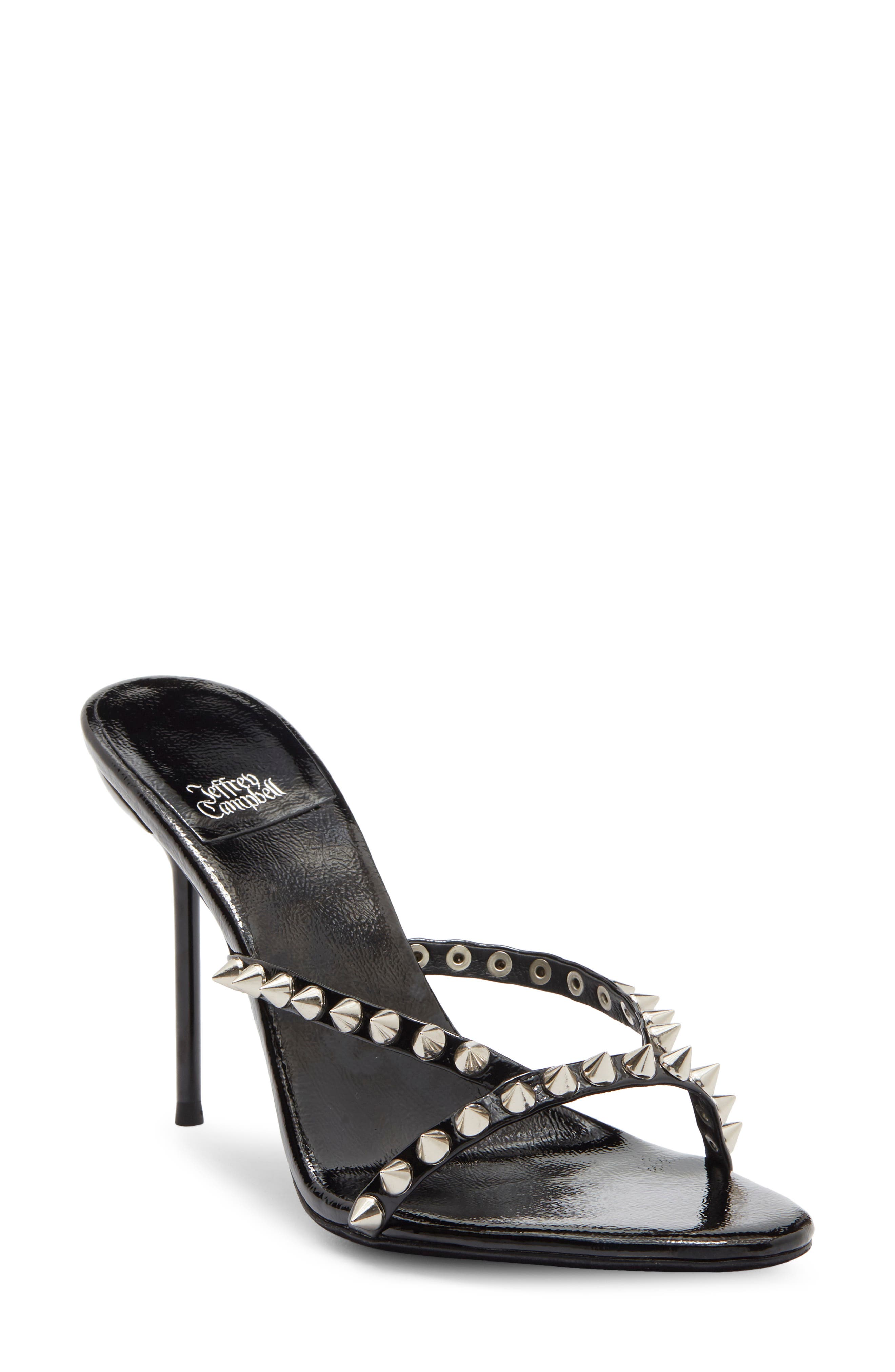 BLACK PATENT SILVER
