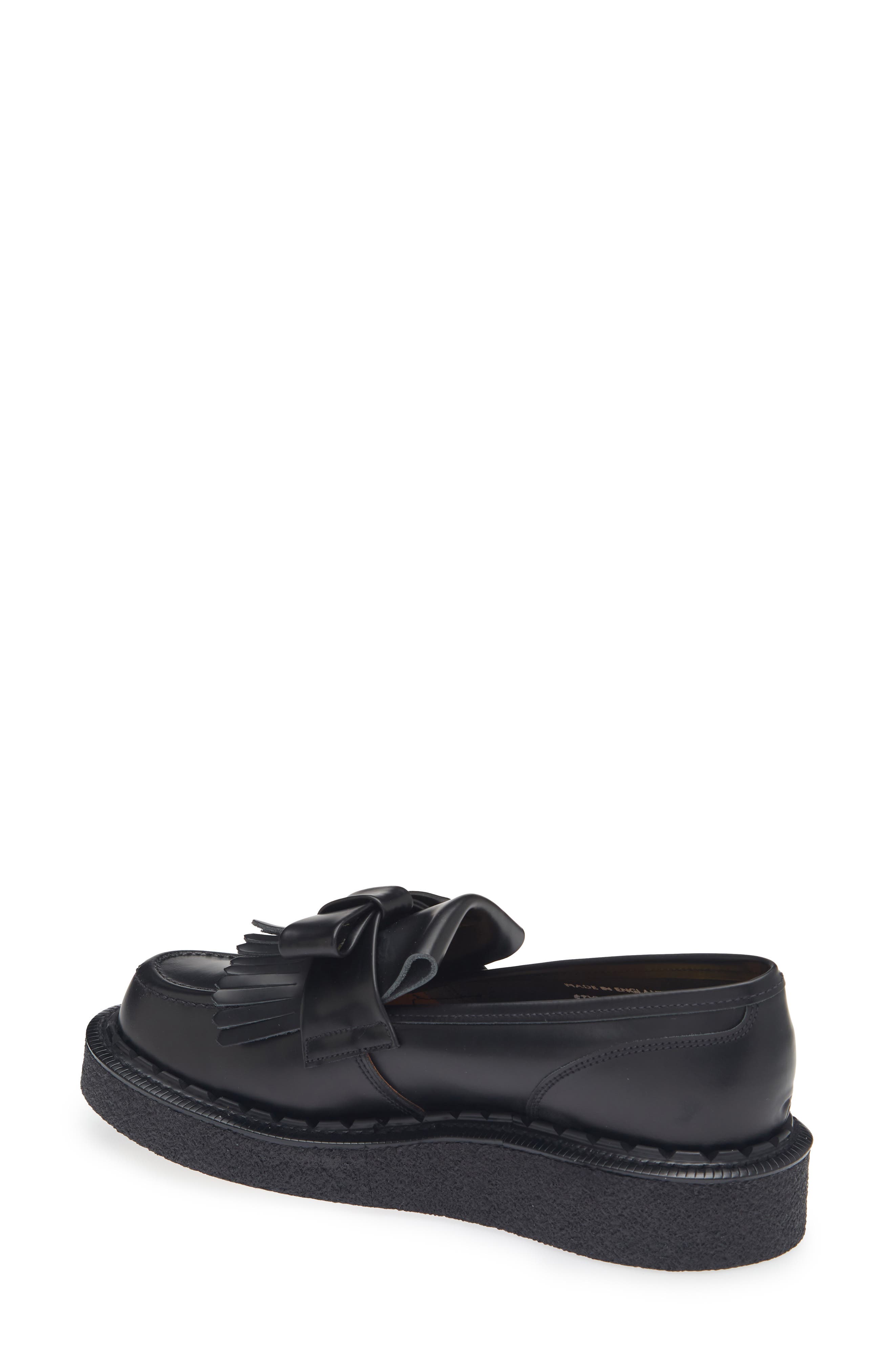 Comme des Garçons Girl x George Cox Ribbon Platform Loafer, Alternate, color, Black
