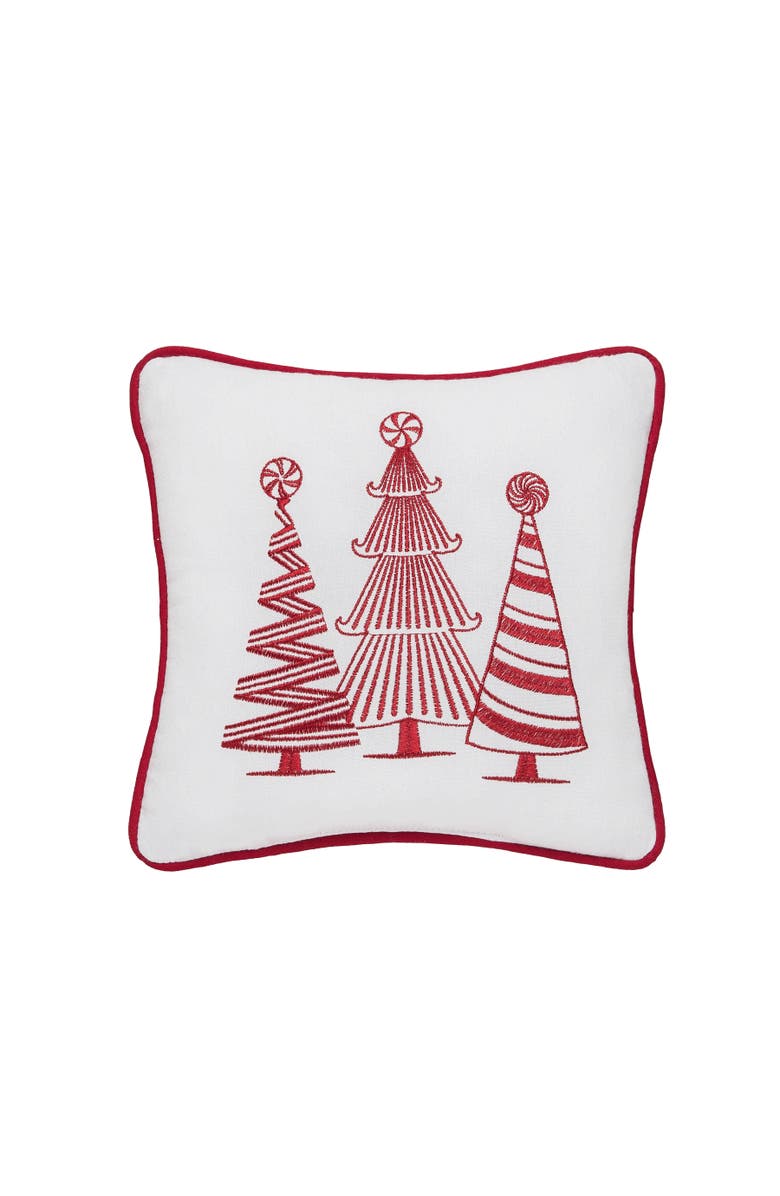 C&F Home Peppermint Forest Christmas Throw Pillow, 10" x 10", Main, color, 