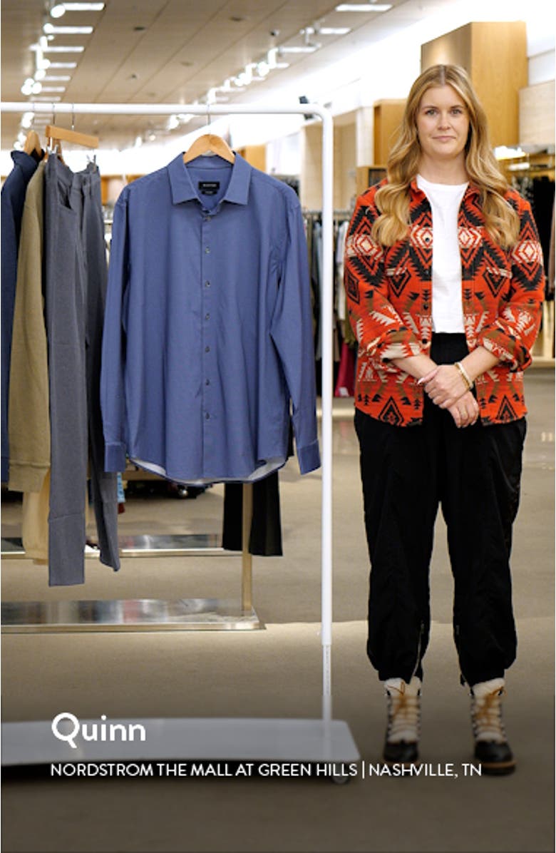 James OoohCotton<sup>®</sup> Geometric Print Button-Up Shirt, sales video thumbnail