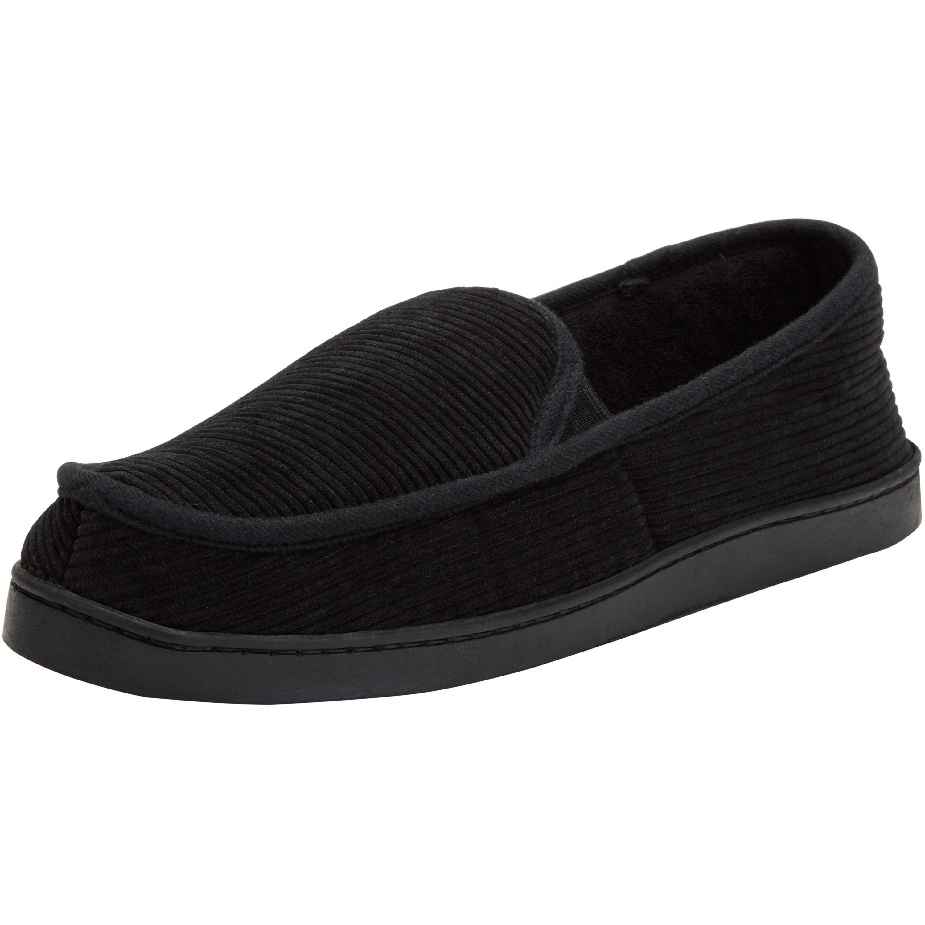 KingSize Cotton Corduroy Slippers, Main, color, Black