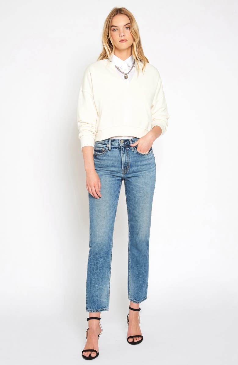 NOEND Claude High Waist Ankle Straight Leg Jeans, Alternate, color, 