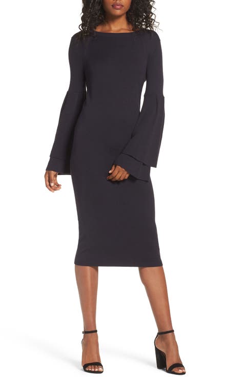 Bell Sleeve Sweater Dress