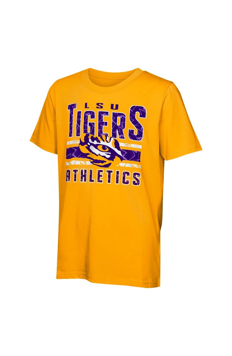 Outerstuff Youth LSU Tigers In the Mix T-Shirt Combo Set, Alternate, color, Gold