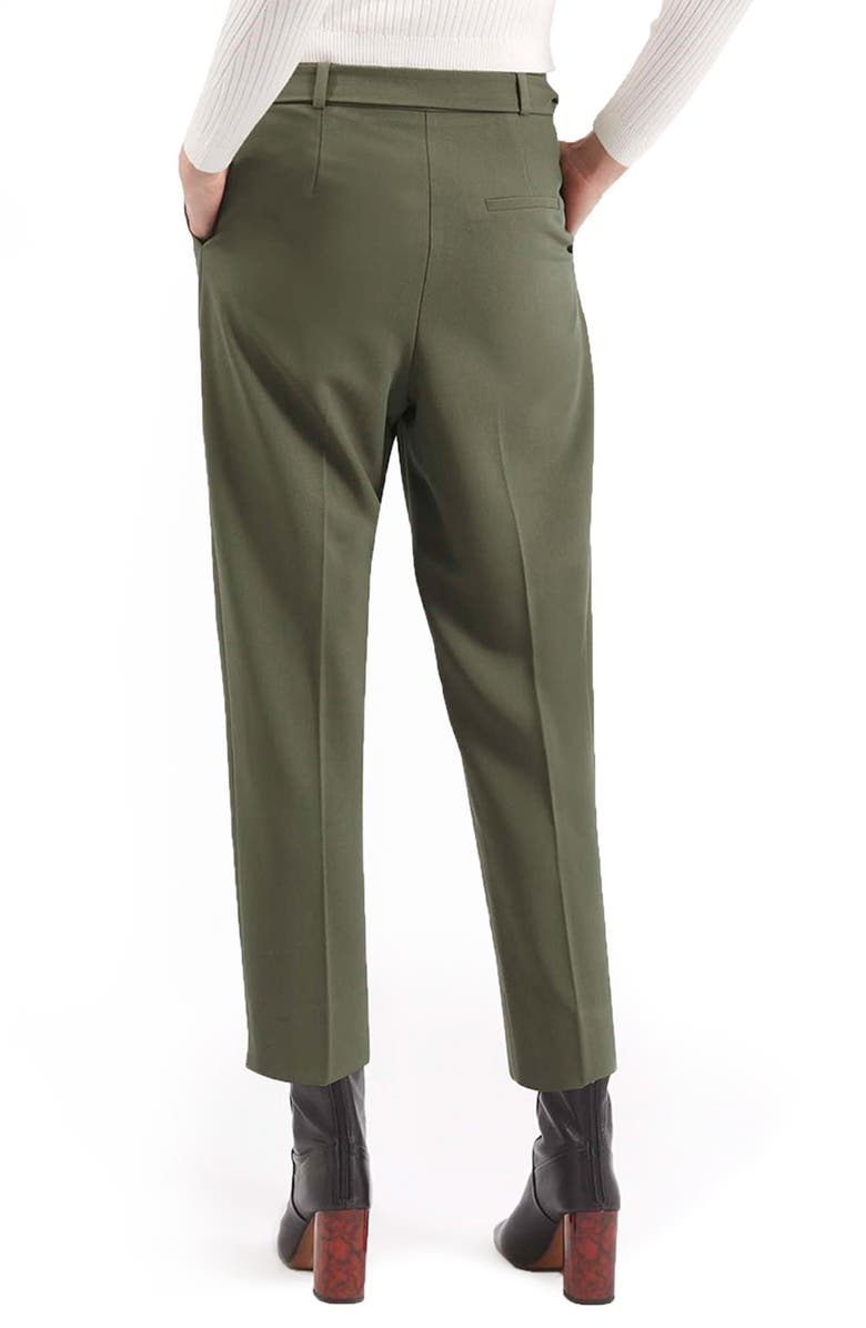 Topshop Crepe Peg Trousers, Alternate, color, 