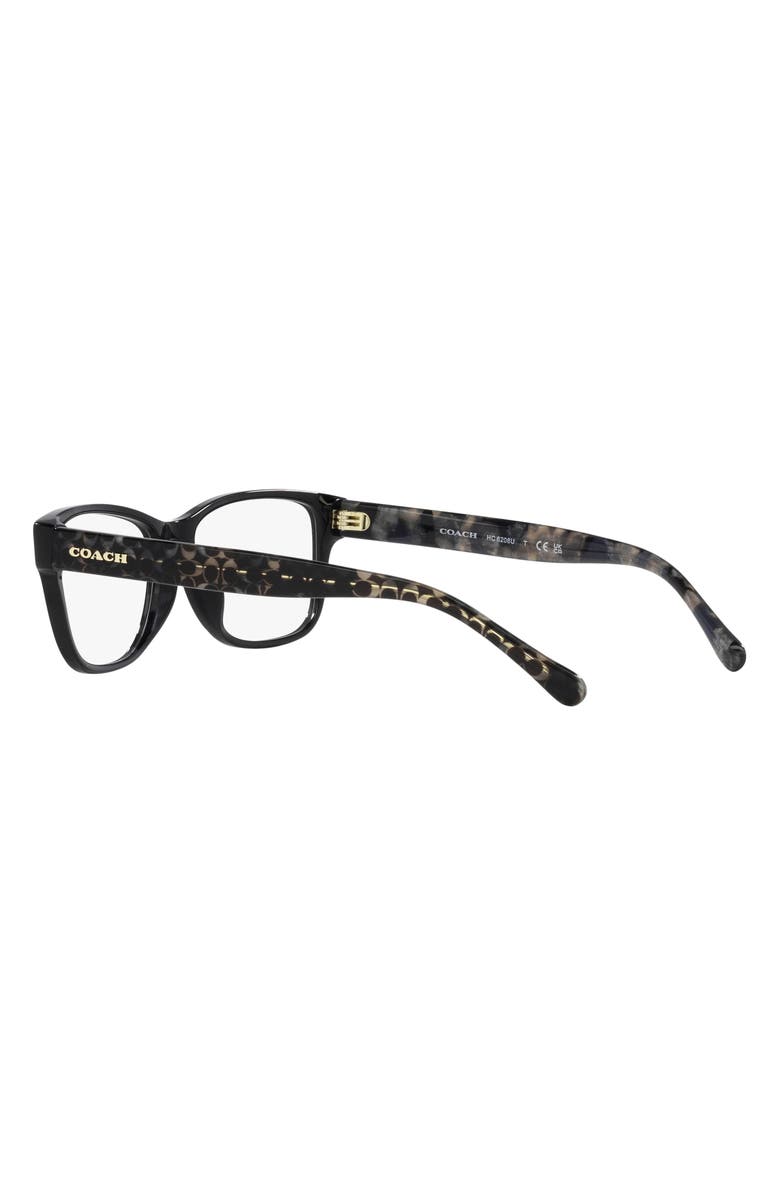 COACH 54mm Rectangular Optical Glasses, Alternate, color, 