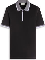 Bugatchi Quarter Zip Polo