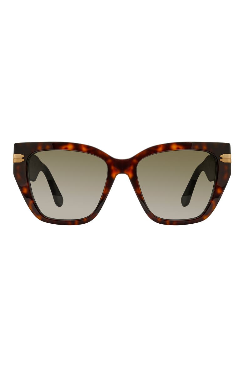 53mm Gradient Cat Eye Sunglasses, Main, color, HAVANA