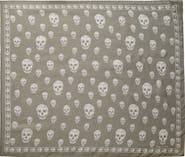 McQueen Skull Print Silk Scarf